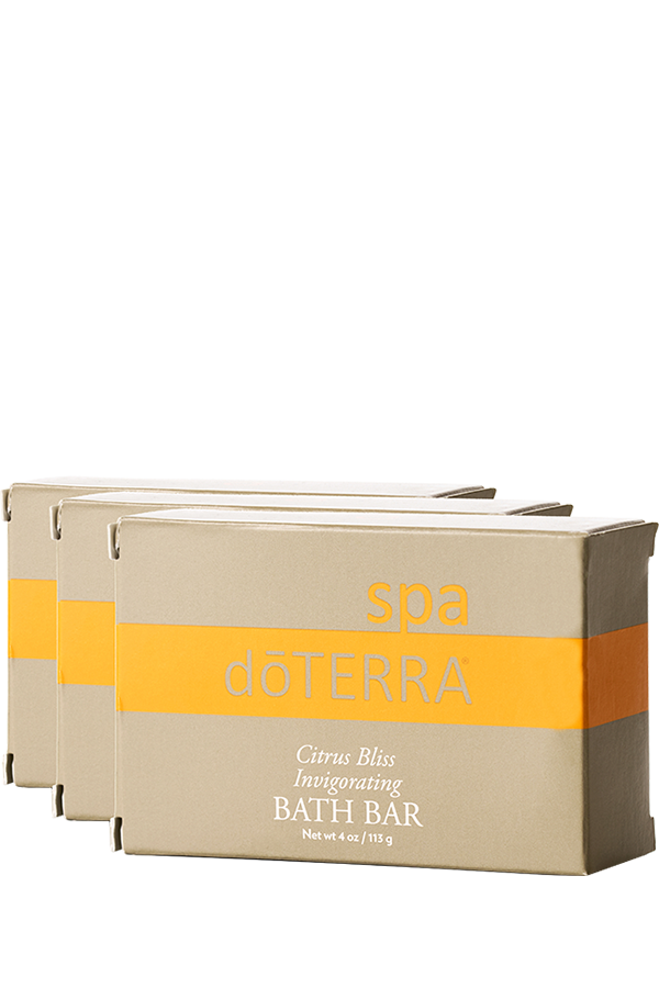 Barra de baño vigorizante Citrus Bliss de dōTERRA® Spa (paquete de 3)