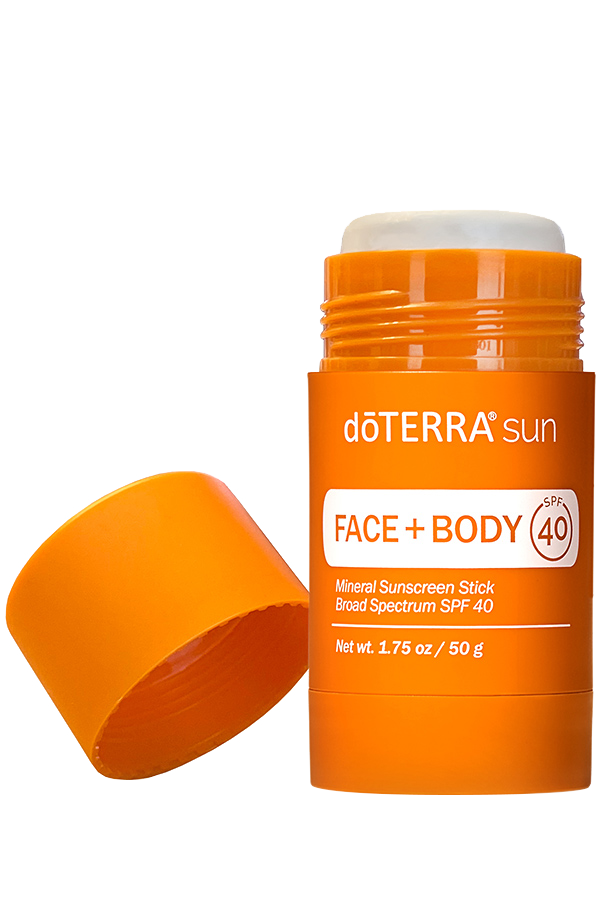 Protector solar mineral en barra para rostro y cuerpo doTERRA sun