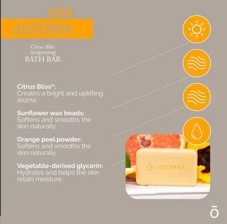 Barra de banho revigorante Citrus Bliss dōTERRA® spa (pacote com 3)