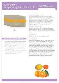 Barra de banho revigorante Citrus Bliss dōTERRA® spa (pacote com 3)