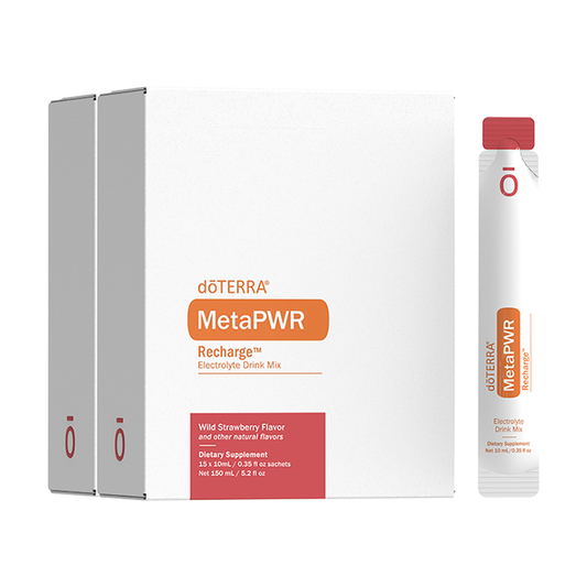MetaPWR Recharge Electrolyte Mix Wild Strawberry - genuine doTERRA product image